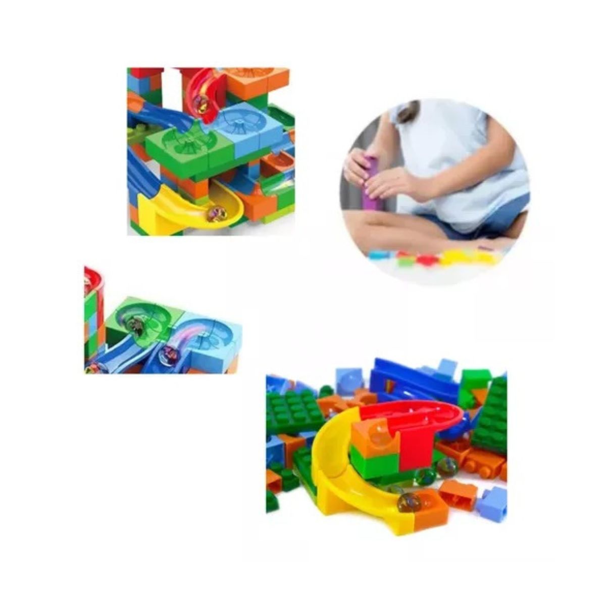 Pista De Corrida Labirinto Rola Bola 221 Peças - Ark Toys Pista De Corrida Labirinto Rola Bola 221 Peças - Ark Toys